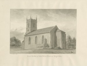 Needwood – „Christ Church”: rysunek w kolorze sepii autorstwa John Buckler