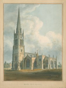 Oxfordshire – Kościół Bloxham, 1802 autorstwa John Buckler