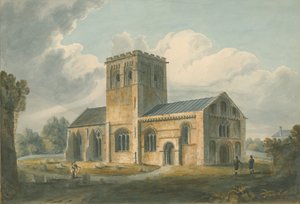 Oxfordshire – Kościół Meofley, 1802 autorstwa John Buckler