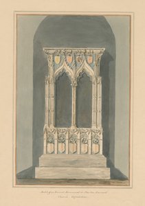 Oxfordshire – Kościół Stanton Harcourt – Pomnik, 1803 autorstwa John Buckler