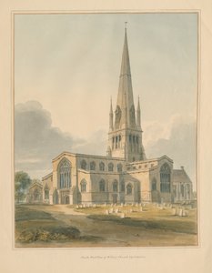 Oxfordshire – Kościół Witney autorstwa John Buckler
