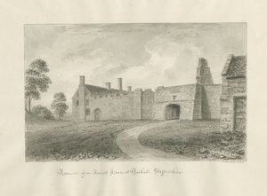 Rushall Hall: rysunek w sepii autorstwa John Buckler