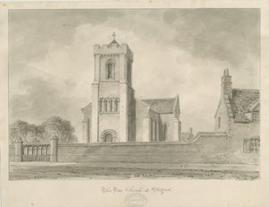 Stafford - Christ Church: rysunek w sepii, 1840 autorstwa John Buckler