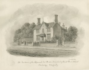 Stafford - Rezydencja wielebnego Babera: rysunek w sepii, 1844 autorstwa John Buckler