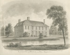 Kamień - Aston Hall: rysunek w sepii autorstwa John Buckler