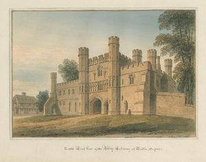Sussex - Bitwa - Abbey Gateway, 1824 autorstwa John Buckler