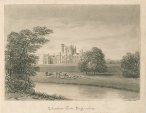 „Hickbroom Hall” [Manley Hall]: rysunek w sepii