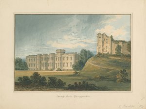 Walia - Glamorganshire - Zamek Cardiff, 1815 autorstwa John Buckler