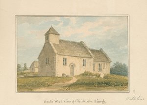 Wiltshire - Kościół Chicklade, 1817 autorstwa John Buckler