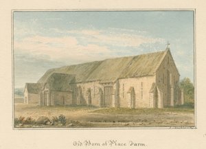 Wiltshire - Place Farm - Stara Stodoła, 1817 autorstwa John Buckler