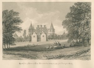 Worcestershire – Westwood Park: rysunek w sepii, 1833 autorstwa John Buckler