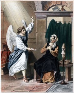 Anioł przynoszący list od Boga do Christiany, ok. 1850 autorstwa John Bunyan Bristol
