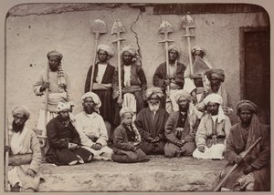 Właściciele ziemscy i robotnicy Kabulu, 1879 autorstwa John Burke