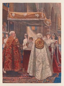 Namaszczenie królowej Aleksandry autorstwa John Byam Liston Shaw