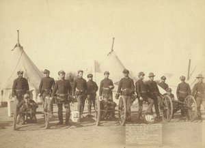 Słynna bateria „E” 1. artylerii autorstwa John C. H. Grabill