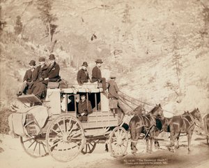 Trener Deadwood podróżujący po Południowej Dakocie autorstwa John C. H. Grabill