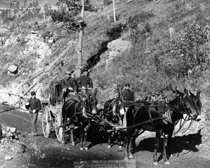 US Paymaster i Guards na drodze Deadwood do Ft. Miód, 1888