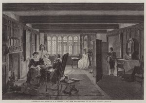 Checkmate, Next Move, z wystawy Akademii Królewskiej autorstwa John Callcott Horsley