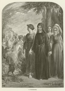Zamyślony autorstwa John Callcott Horsley