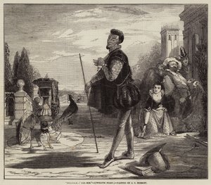 Malvolio w słońcu, Dwunasta noc autorstwa John Callcott Horsley