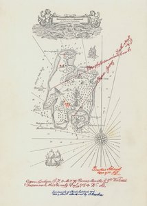 Mapa wyspy skarbów (kolor lito)