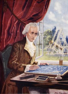 William Herschel w pracy w Observatory House, Slough