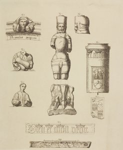 Zabytki z Westminster Hall autorstwa John Carter
