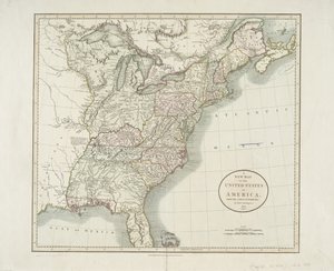 Nowa mapa Stanów Zjednoczonych Ameryki, od najnowszych autorytetów, 1806 r.