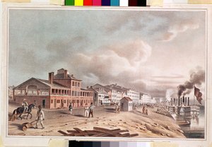 Front Street, St. Louis, Missouri, 1840