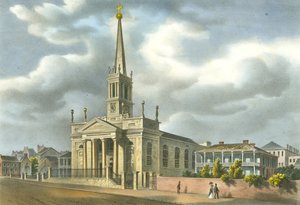 Katedra St. Louis opublikowana i spisana litograficznie przez J. C. Wilda w oficjum republikańskim w Missouri (sic!)