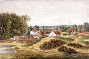 The Spaniards Inn, Hampstead Heath, Hampstead, Londyn, c1820 autorstwa John Cawthorn