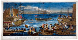 - Zaokrętowanie Jego Królewskiej Mości w Greenwich, Szkocja, 1822.