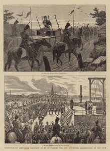 Egzekucja Aleksandra Sołowjewa w Petersburgu za próbę zamachu na cara autorstwa John Charles Dollman