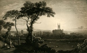 „Wschód miasta Canterbury”, c1837. autorstwa John Charles Varrall