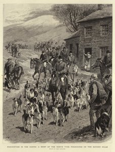 Polowanie na lisy na północy, spotkanie Foxhoundów z North Tyne na Wzgórzach Granicznych