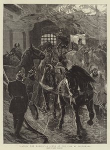 Ratowanie koni, scena z pożaru w Southwark autorstwa John Charlton