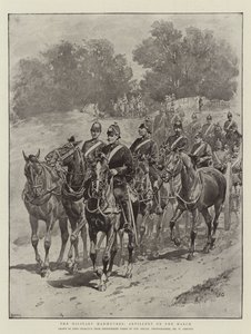 Manewry wojskowe, artyleria w marszu