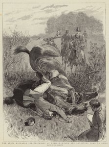 The Stock Exchange Steeplechases at Enfield, Hylda and Lovestone come to grief autorstwa John Charlton