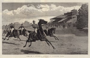Wygrana w galopie, szkic w Sandown Park