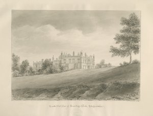 Armitage Park: rysunek w sepii autorstwa John Chessell Buckler