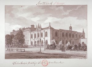 Kaplica należąca do Philanthropic Society Institution, London Road, Southwark, Londyn, 1827 autorstwa John Chessell Buckler