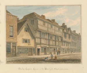 Gloucestershire – dom biskupa Coopera autorstwa John Chessell Buckler