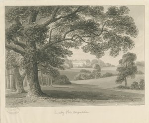 Loxley Park: rysunek w sepii, 1841 autorstwa John Chessell Buckler