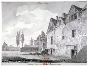 Północny front Bermondsey House, Londyn, 1816 autorstwa John Chessell Buckler