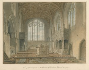 Sussex - Kościół Arundel - Grobowce Fitzalan, 1825 autorstwa John Chessell Buckler