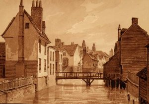 Widok szaleństwa w parafii Bermondsey, z „Pennant