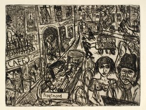 Życie uliczne w Nørrebro autorstwa John Christensen