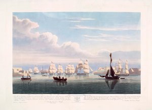 Holenderskie statki handlowe opuszczające Portsmouth, 2 czerwca autorstwa John Christian (after) Schetky