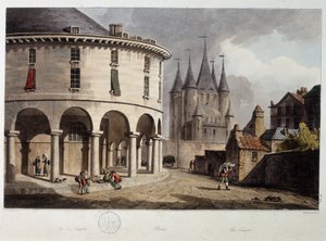 Świątynia Paryska - litografia, deb. 19 wiek