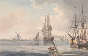 Stocznia Deptford, Kent autorstwa John Cleveley the Younger